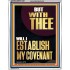 WITH THEE WILL I ESTABLISH MY COVENANT  Scriptures Wall Art  GWAMAZEMENT13001  "24x32"
