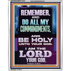 DO ALL MY COMMANDMENTS AND BE HOLY  Christian Portrait Art  GWAMAZEMENT13010  "24x32"