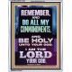 DO ALL MY COMMANDMENTS AND BE HOLY  Christian Portrait Art  GWAMAZEMENT13010  