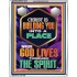 BE UNITED TOGETHER AS A LIVING PLACE OF GOD IN THE SPIRIT  Scripture Portrait Signs  GWAMAZEMENT13016  "24x32"