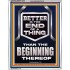 BETTER IS THE END OF A THING THAN THE BEGINNING THEREOF  Scriptural Portrait Signs  GWAMAZEMENT13019  "24x32"