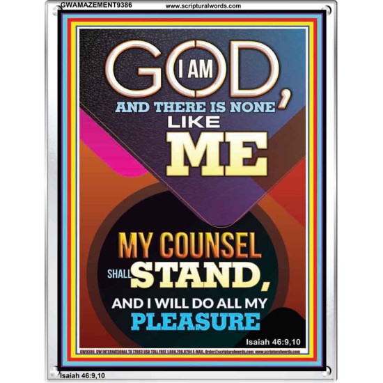 MY COUNSEL SHALL STAND  Ultimate Inspirational Wall Art Portrait  GWAMAZEMENT9386  