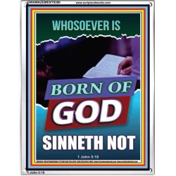 GOD'S CHILDREN DO NOT CONTINUE TO SIN  Righteous Living Christian Portrait  GWAMAZEMENT9390  "24x32"