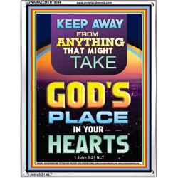 KEEP YOURSELVES FROM IDOLS  Sanctuary Wall Portrait  GWAMAZEMENT9394  "24x32"