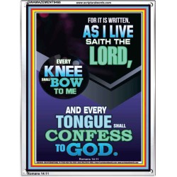 EVERY TONGUE WILL GIVE WORSHIP TO GOD  Unique Power Bible Portrait  GWAMAZEMENT9466  "24x32"