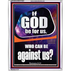 GOD IS FOR US AND WE SHALL NOT FEAR  Church Portrait  GWAMAZEMENT9861  "24x32"