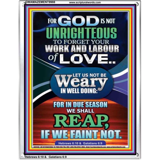 DO NOT BE WEARY IN WELL DOING  Children Room Portrait  GWAMAZEMENT9988  