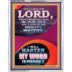 A WAY IN THE SEA AND PATH IN MIGHTY WATERS  Unique Power Bible Portrait  GWAMAZEMENT9992  