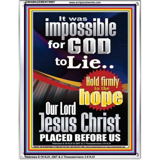 IMPOSSIBLE FOR GOD TO LIE  Children Room Portrait  GWAMAZEMENT9997  