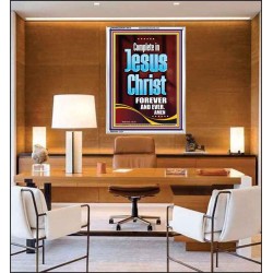 COMPLETE IN JESUS CHRIST FOREVER  Children Room Portrait  GWAMAZEMENT10015  "24x32"