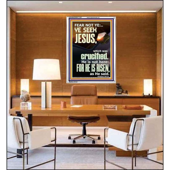 CHRIST JESUS IS NOT HERE HE IS RISEN AS HE SAID  Custom Wall Scriptural Art  GWAMAZEMENT11827  