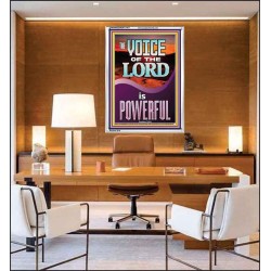 THE VOICE OF THE LORD IS POWERFUL  Scriptures Décor Wall Art  GWAMAZEMENT11977  "24x32"