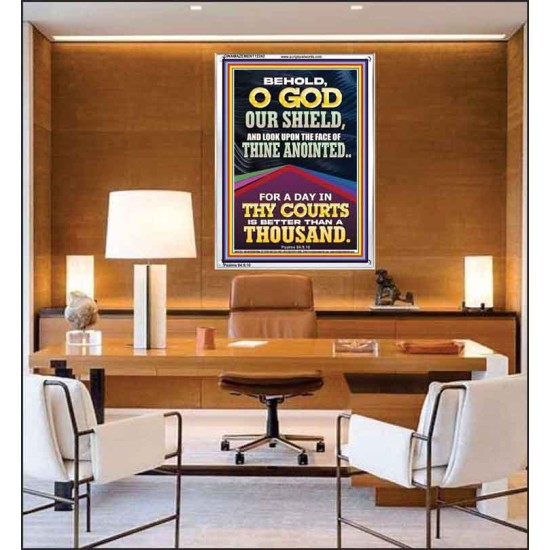 LOOK UPON THE FACE OF THINE ANOINTED O GOD  Contemporary Christian Wall Art  GWAMAZEMENT12242  