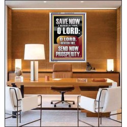 O LORD SAVE AND PLEASE SEND NOW PROSPERITY  Contemporary Christian Wall Art Portrait  GWAMAZEMENT13047  "24x32"