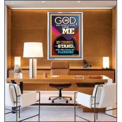 MY COUNSEL SHALL STAND  Ultimate Inspirational Wall Art Portrait  GWAMAZEMENT9386  "24x32"