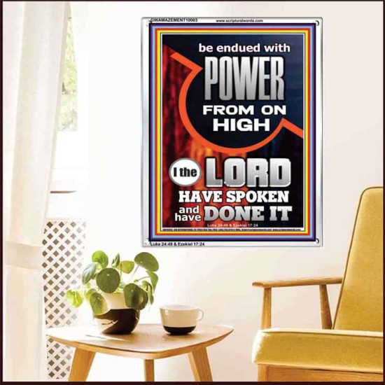POWER FROM ON HIGH - HOLY GHOST FIRE  Righteous Living Christian Picture  GWAMAZEMENT10003  
