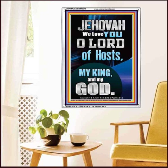 JEHOVAH WE LOVE YOU  Unique Power Bible Portrait  GWAMAZEMENT10010  