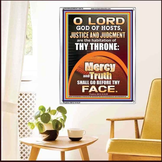 JUSTICE AND JUDGEMENT THE HABITATION OF YOUR THRONE O LORD  New Wall Décor  GWAMAZEMENT10079  