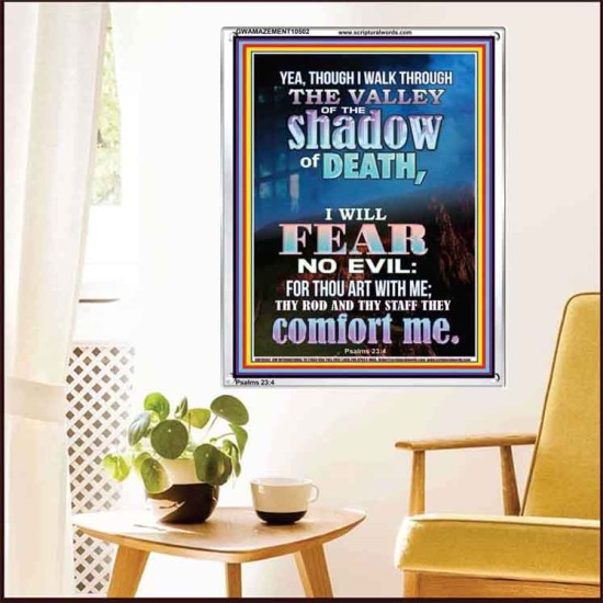 WALK THROUGH THE VALLEY OF THE SHADOW OF DEATH  Scripture Art  GWAMAZEMENT10502  