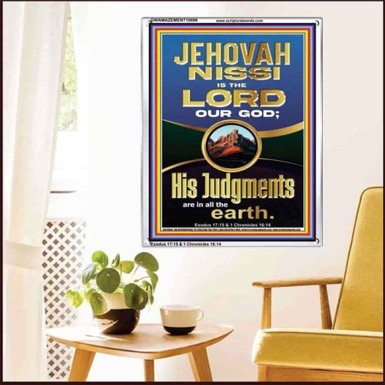 JEHOVAH NISSI IS THE LORD OUR GOD  Christian Paintings  GWAMAZEMENT10696  