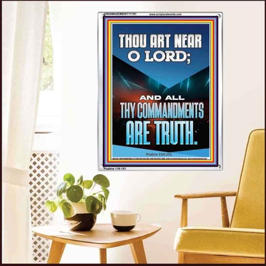 O LORD ALL THY COMMANDMENTS ARE TRUTH  Christian Quotes Portrait  GWAMAZEMENT11781  