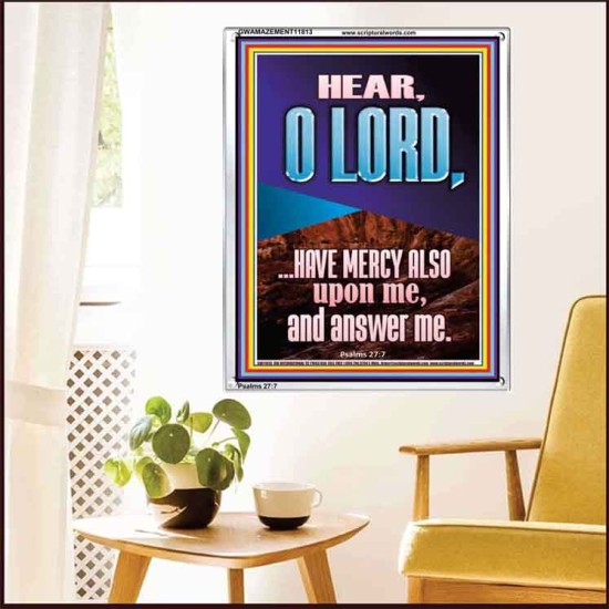 BECAUSE OF YOUR GREAT MERCIES PLEASE ANSWER US O LORD  Art & Wall Décor  GWAMAZEMENT11813  