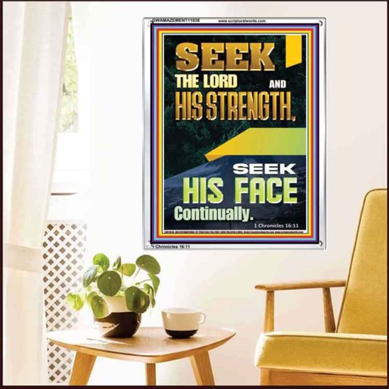 SEEK THE FACE OF GOD CONTINUALLY  Unique Scriptural ArtWork  GWAMAZEMENT11838  