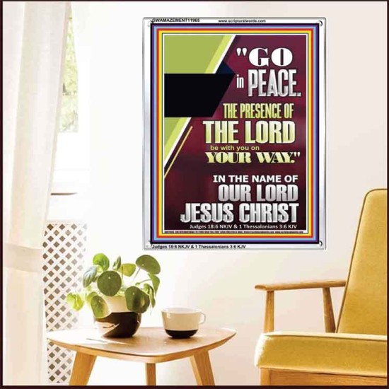 GO IN PEACE THE PRESENCE OF THE LORD BE WITH YOU  Ultimate Power Portrait  GWAMAZEMENT11965  