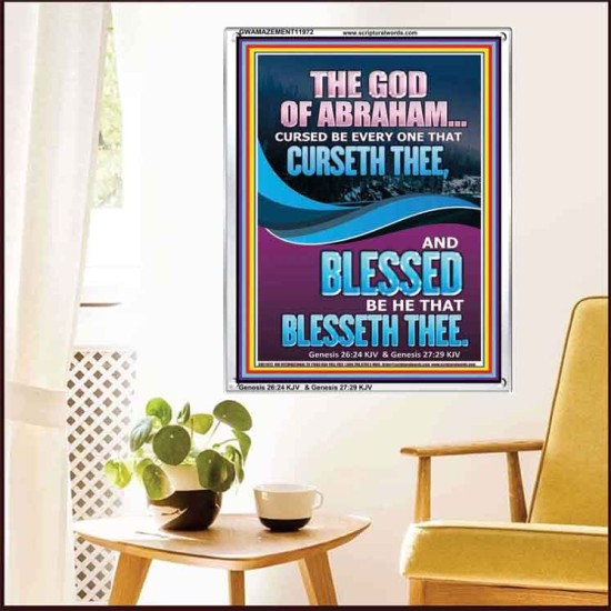 CURSED BE EVERY ONE THAT CURSETH THEE BLESSED IS EVERY ONE THAT BLESSED THEE  Scriptures Wall Art  GWAMAZEMENT11972  
