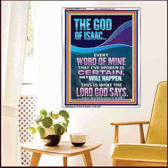 EVERY WORD OF MINE IS CERTAIN SAITH THE LORD  Scriptural Wall Art  GWAMAZEMENT11973  
