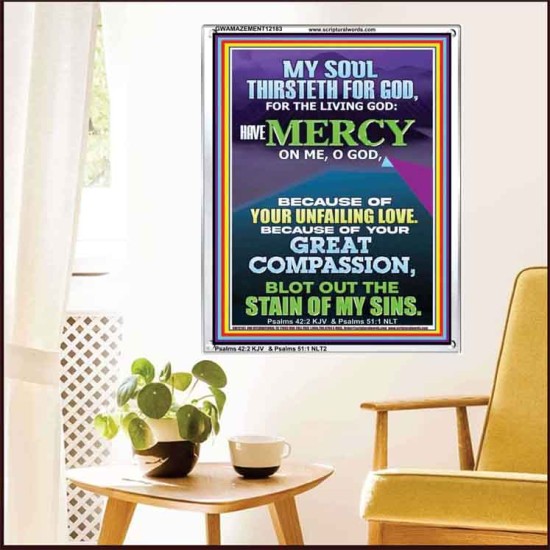 BECAUSE OF YOUR UNFAILING LOVE AND GREAT COMPASSION  Religious Wall Art   GWAMAZEMENT12183  