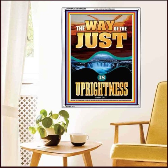 THE WAY OF THE JUST IS UPRIGHTNESS  Scriptural Décor  GWAMAZEMENT12288  