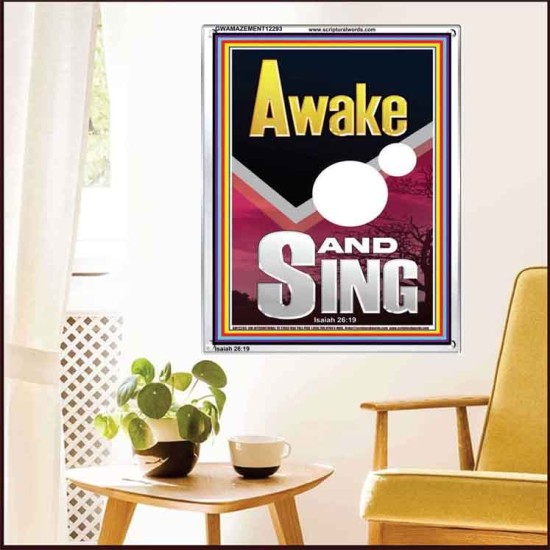 AWAKE AND SING  Bible Verse Portrait  GWAMAZEMENT12293  