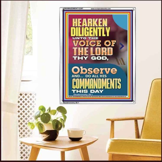 DO ALL HIS COMMANDMENTS THIS DAY  Wall & Art Décor  GWAMAZEMENT12297  
