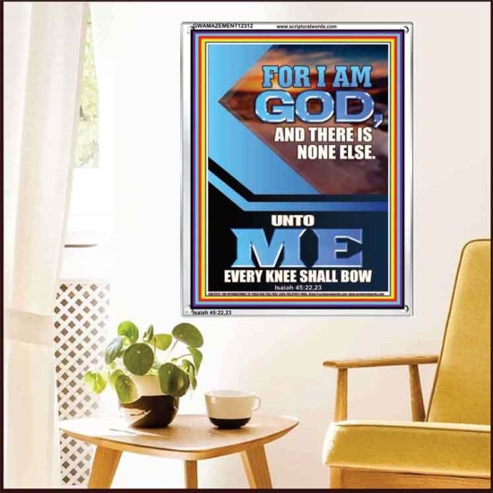 UNTO ME EVERY KNEE SHALL BOW  Custom Wall Scriptural Art  GWAMAZEMENT12312  