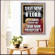 O LORD SAVE AND PLEASE SEND NOW PROSPERITY  Contemporary Christian Wall Art Portrait  GWAMAZEMENT13047  