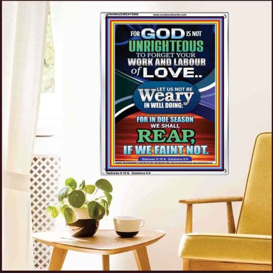 DO NOT BE WEARY IN WELL DOING  Children Room Portrait  GWAMAZEMENT9988  