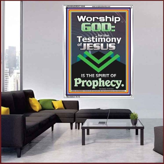 TESTIMONY OF JESUS IS THE SPIRIT OF PROPHECY  Kitchen Wall Décor  GWAMAZEMENT10046  
