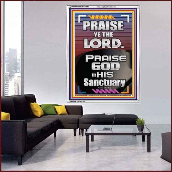 PRAISE GOD IN HIS SANCTUARY  Art & Wall Décor  GWAMAZEMENT10061  