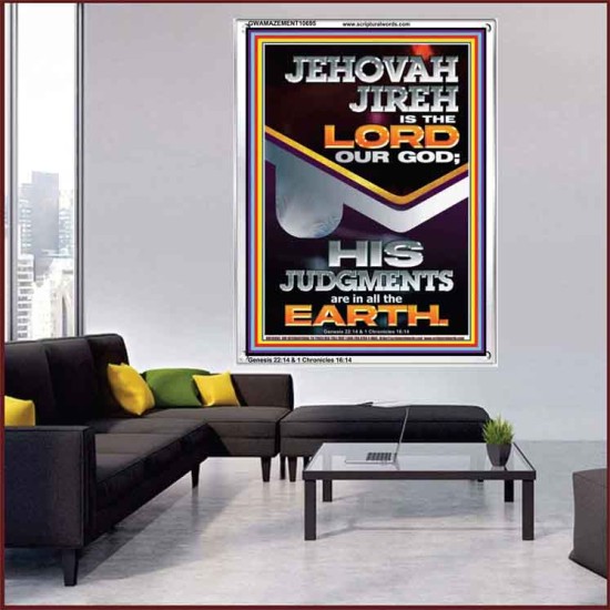 JEHOVAH JIREH IS THE LORD OUR GOD  Contemporary Christian Wall Art Portrait  GWAMAZEMENT10695  