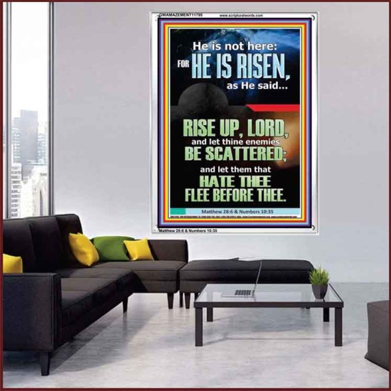 CHRIST JESUS IS RISEN LET THINE ENEMIES BE SCATTERED  Christian Wall Art  GWAMAZEMENT11795  