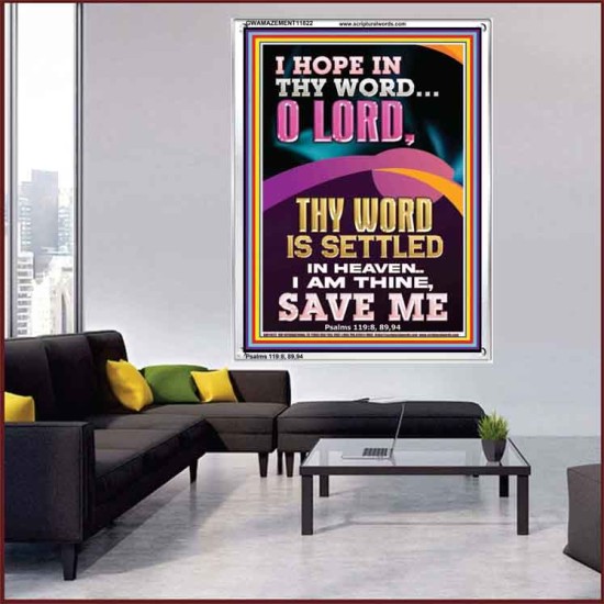 I AM THINE SAVE ME O LORD  Christian Quote Portrait  GWAMAZEMENT11822  