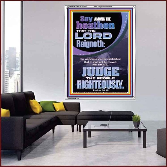 THE LORD IS A RIGHTEOUS JUDGE  Inspirational Bible Verses Portrait  GWAMAZEMENT11865  