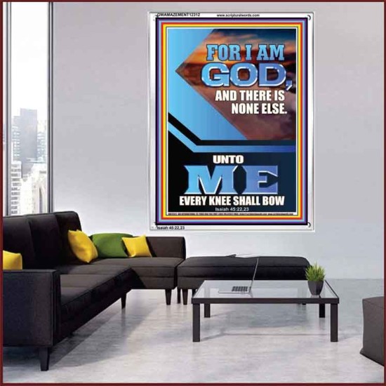 UNTO ME EVERY KNEE SHALL BOW  Custom Wall Scriptural Art  GWAMAZEMENT12312  