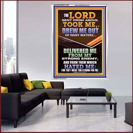 THE LORD DREW ME OUT OF MANY WATERS  New Wall Décor  GWAMAZEMENT12346  