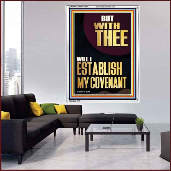 WITH THEE WILL I ESTABLISH MY COVENANT  Scriptures Wall Art  GWAMAZEMENT13001  