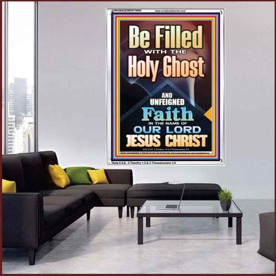 BE FILLED WITH THE HOLY GHOST  Righteous Living Christian Portrait  GWAMAZEMENT9994  