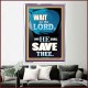 WAIT ON THE LORD AND YOU SHALL BE SAVE  Home Art Portrait  GWAMAZEMENT10034  