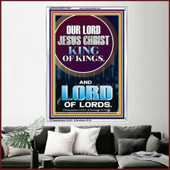 JESUS CHRIST - KING OF KINGS LORD OF LORDS   Bathroom Wall Art  GWAMAZEMENT10047  