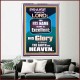 HIS GLORY IS ABOVE THE EARTH AND HEAVEN  Large Wall Art Portrait  GWAMAZEMENT10054  